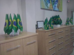 Recepção na torcida pelo Brasil!